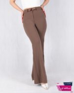 شلوار پارچه ای بوت کات کمردار 1214/ONE MORE - Image 2