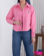 شومیز کتان وارداتی تک جیب MIN MIN - Image 7