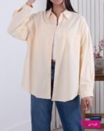 شومیز کتان جیب دوخت NV - Image 10