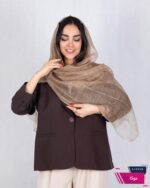 شال ویسکوز چهارخونه لبه تور M&M - Image 11