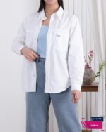 شومیز کتان وارداتی تک جیب FASHION - Image 4