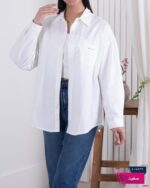 شومیز کتان جیب دوخت NV - Image 9