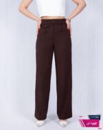 شلوارپارچه ای دخترونه نیم بگ کج راه ONE MORE 1395 - Image 6