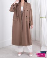 مانتو بلند تک جیب زارا MOSSELLI - Image 3