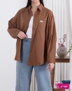 شومیز کتان وارداتی جیب دکمه XBD/NICE - Image 4