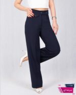 شلوارپارچه ای دخترونه نیم بگ کج راه ONE MORE 1395 - Image 4
