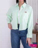شومیز کتان وارداتی تک جیب MIN MIN - Image 3