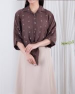شومیز شیشه ای پاپیون