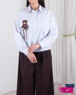شومیز یقه دوخت جیب تدی Y.T - Image 4