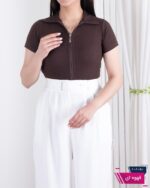 کراپ کبریتی جلو زیپ LAVISA - Image 4