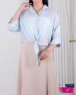 شومیز شیشه ای پاپیون - Image 8