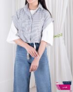 وست راه راه جیب تدی MISS POPO - Image 4