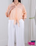 شومیز شیشه ای پاپیون - Image 6