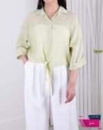 شومیز شیشه ای پاپیون - Image 5