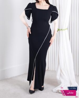 پیراهن مجلسی بلند نوار نگین TAFFETA