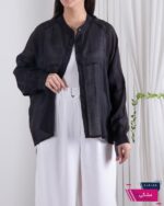 شومیز شیشه ای پری ساتن ZARA - Image 2