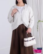 شومیز دو تیکه سیلک SADAF/MIU MIU - Image 9