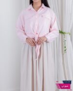 شومیز وارداتی گره ای جیب نما FASHION - Image 3