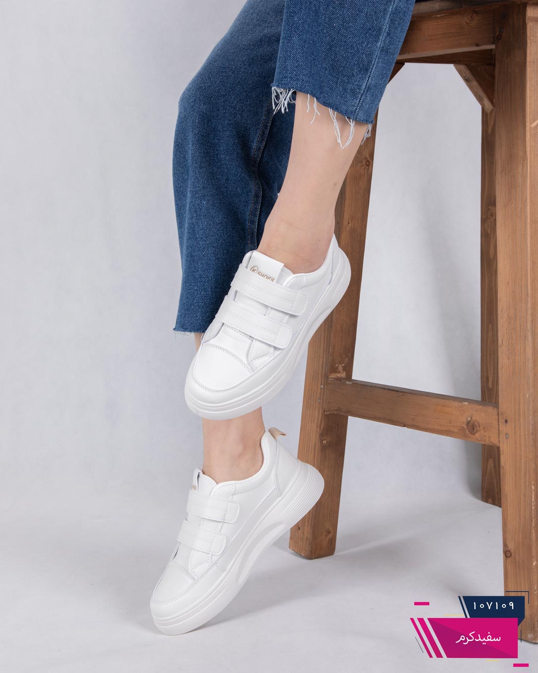 107109 ونس دخترونه وارداتی دو چسب K SHOES/2061 - Image 1