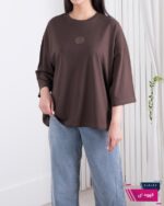 تیشرت دخترونه باکسی گلدوزی LOEWE - Image 8