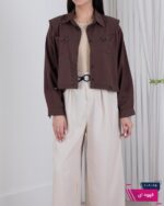 شومیز لینن دو جیب پایین گت PAGON - Image 8