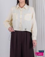 شومیز لینن دو جیب پایین گت PAGON - Image 2