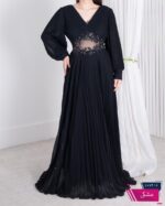 پیراهن مجلسی سایز بزرگ پلیسه SHANA2662 - Image 3