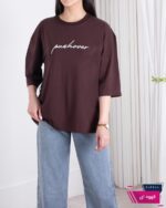 تیشرت دخترونه باکسی NOORA - Image 3