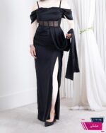 پیراهن مجلسی ساتن فنر دوزیROSHA/240 - Image 6