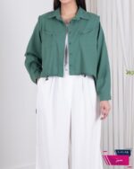 شومیز لینن دو جیب پایین گت PAGON - Image 12