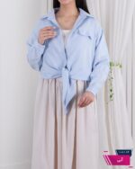 شومیز وارداتی گره ای جیب نما FASHION - Image 4