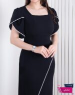 پیراهن مجلسی بلند نوار نگین TAFFETA - Image 3