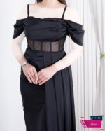 پیراهن مجلسی ساتن فنر دوزیROSHA/240 - Image 7