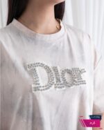 تیشرت وارداتی سنگشور نگینی DIOR - Image 3