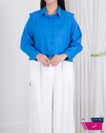 شومیز لینن دو جیب پایین گت PAGON - Image 10