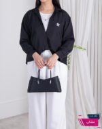 شومیز دو تیکه سیلک SADAF/MIU MIU - Image 8