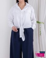 شومیز وارداتی گره ای جیب نما FASHION - Image 6