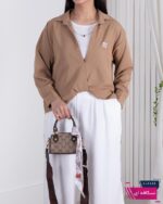 شومیز دو تیکه سیلک SADAF/MIU MIU - Image 6