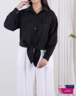 شومیز وارداتی گره ای جیب نما FASHION