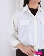 شومیز وارداتی گره ای جیب نما FASHION - Image 7
