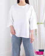 تیشرت دخترونه باکسی گلدوزی LOEWE - Image 7