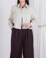 شومیز لینن دو جیب پایین گت PAGON - Image 14