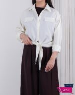 شومیز وارداتی گره ای جیب نما FASHION - Image 9