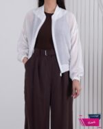 شومیز بامبر جلوزیپ نگین دار AZ - Image 2