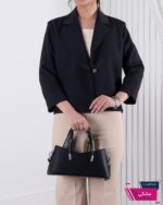 کت مجلسی زنونه یقه انگلیسی تک دکمه TAFFETA - Image 2