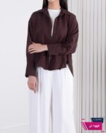شومیز شیشه ای آستین دکمه ANTIQUE - Image 2