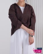 شومیز زنونه دو تیکه راه راه طرحدار SADAF - Image 10