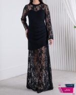 پیراهن مجلسی دالقیچ دامن دانتل TAFFETA - Image 2