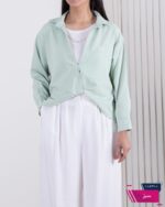 شومیز زنونه دو تیکه سیلک SADAF/DIOR - Image 4