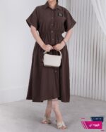 پیراهن زنونه کمرکش مودالOXYGEN/MIU MIU - Image 6
